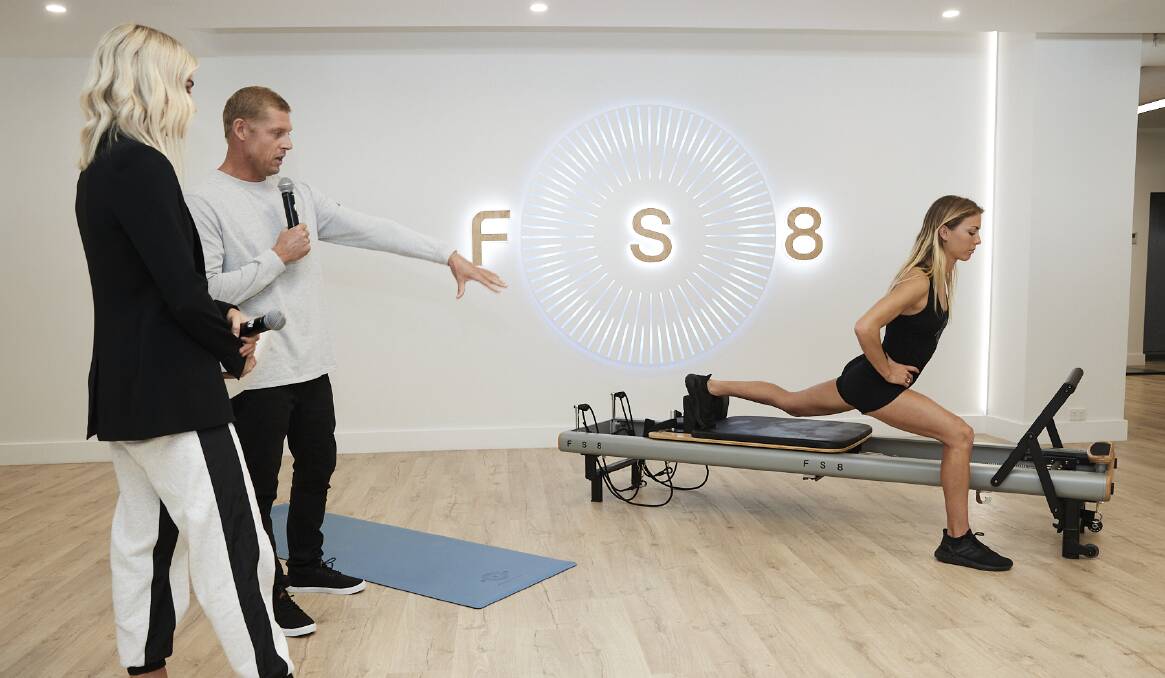 Mick Fanning at the launch of FS8 training in Sydney. Picture: Supplied.