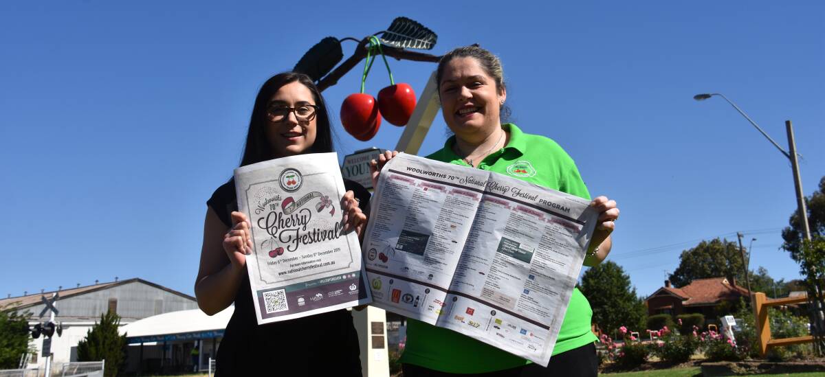Hilltops Council Destination Marketing and Events Officer Emma Hill and National Cherry Festival President Caitlin Sheehan are ready for the 70th festival.