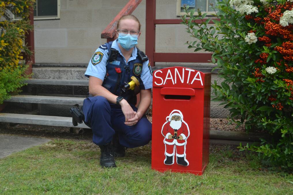 Constable Tiegan Whitney will be helping Belinda Hewitt with Santa's special postbox.
