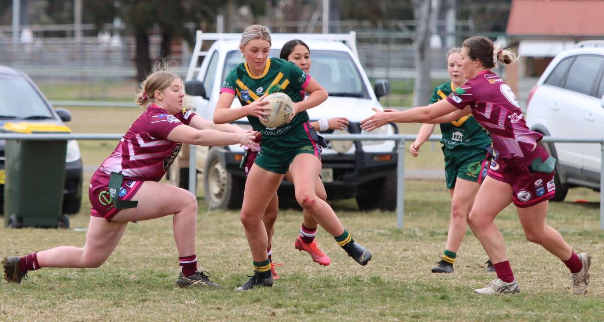 The Harden Hawkettes were named minor premiers for the George Tooke League Tag competition. Photo: Sharon Hinds