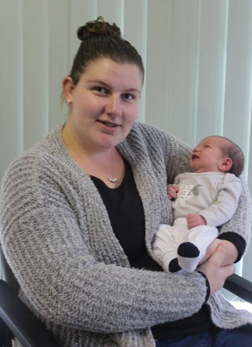 Mum Grace with baby Patrick David Berry.