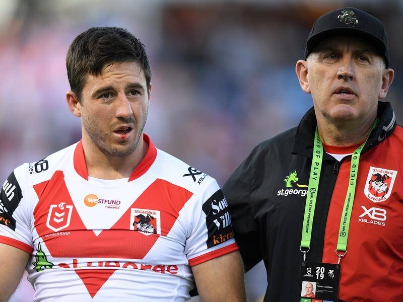 Ben Hunt was one of three Dragons players concussed in the 18-12 loss to Cronulla.