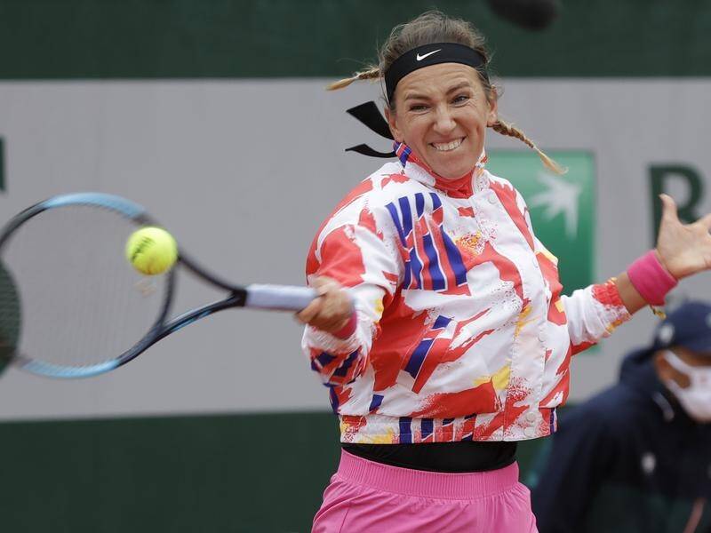 Former Australian Open champion Victoria Azarenka is among 72 tennis stars in hard lockdown.