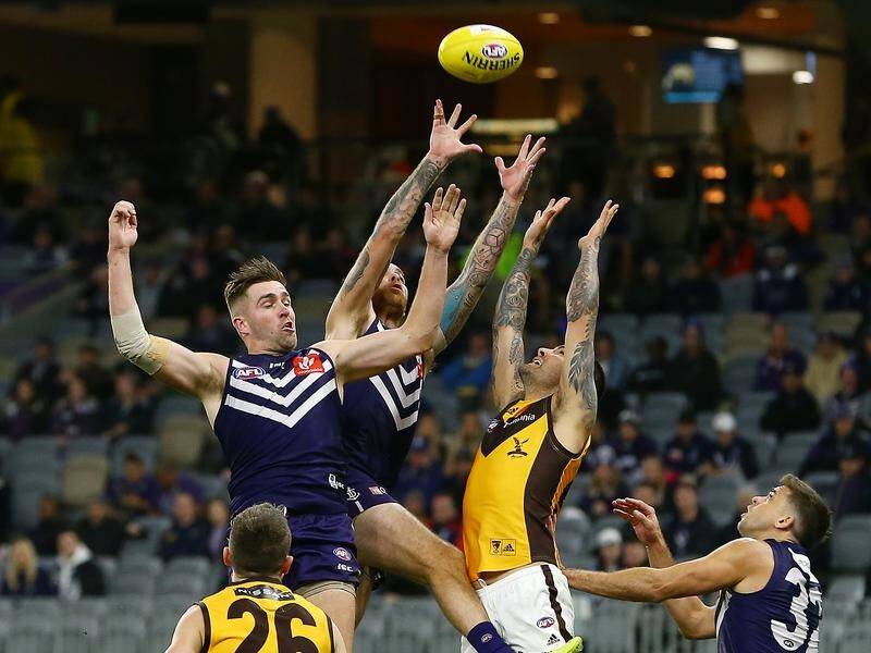 Fremantle have scored a 16-point win over Hawthorn in a low-scoring AFL match in Perth.