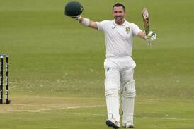 First Test centurion Dean Elgar hopes to finish his Test career in style against India in Cape Town. (AP PHOTO)