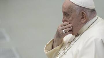 The Pope's acute bronchitis has forced him to cancel plans to attend COP28 in Dubai. (AP PHOTO)