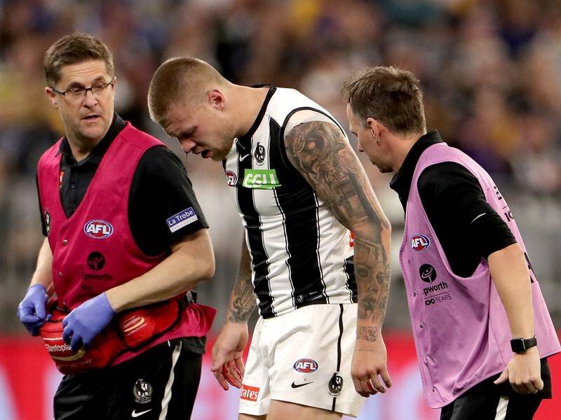 Jordan De Goey's concussion was no excuse for Collingwood's in-game rules breach, the AFL says.