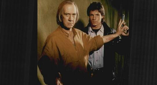 David Carradine (left) as Kwai Chang Caine and Chris Potter as David Caine in Kung Fu: The Legend Continues Photo: Universal Pictorial Press