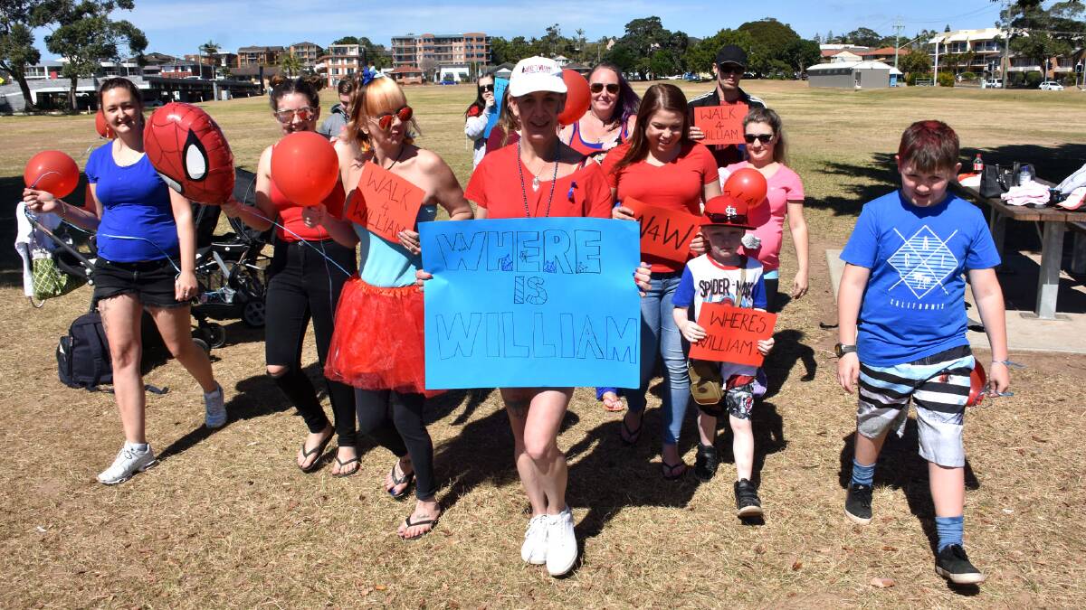 The community is still rallying for William with a walk held in Port Macquarie on September 10, 2017, raising awareness and encouraging people to never forget.